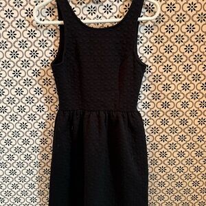 Everly Black Textured Dress